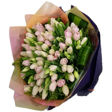 100pcs Holland Tulips Bouquet Valentines Day